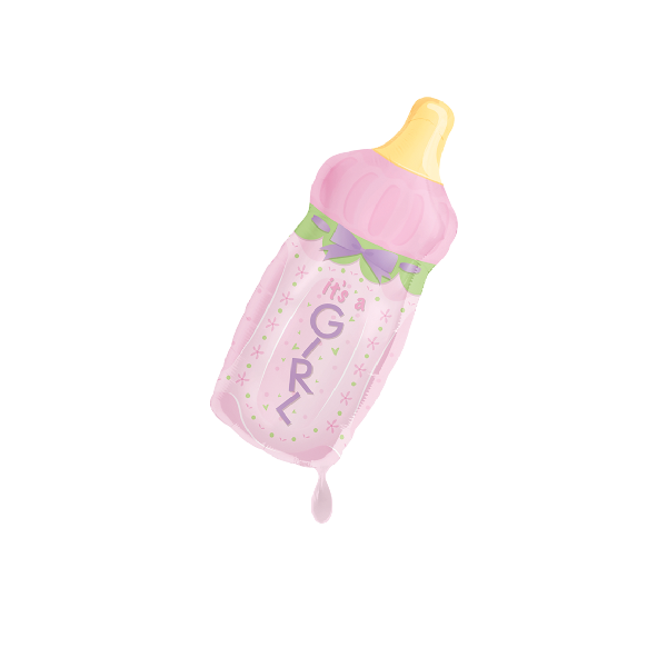 It's a Girl - Babyflasche - Folienballon
