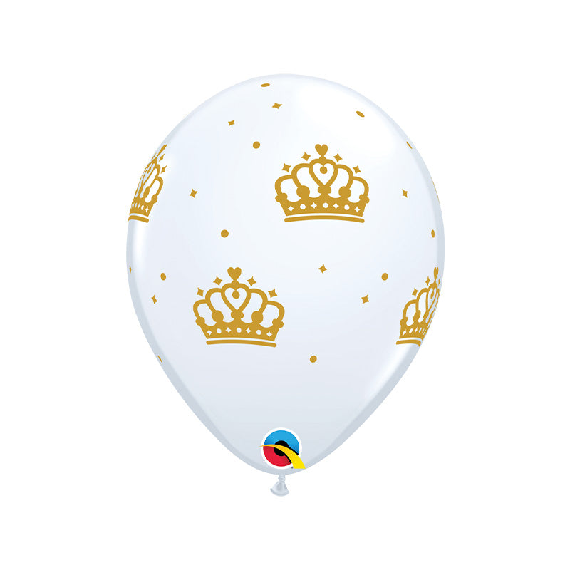 Ballons Weiß Krone