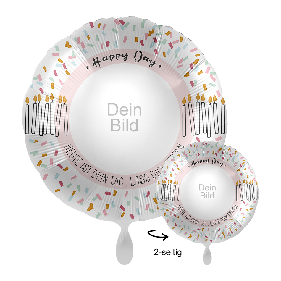 Fotoballon - Happy Day Cake