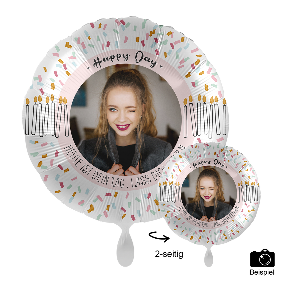 Fotoballon - Happy Day Cake