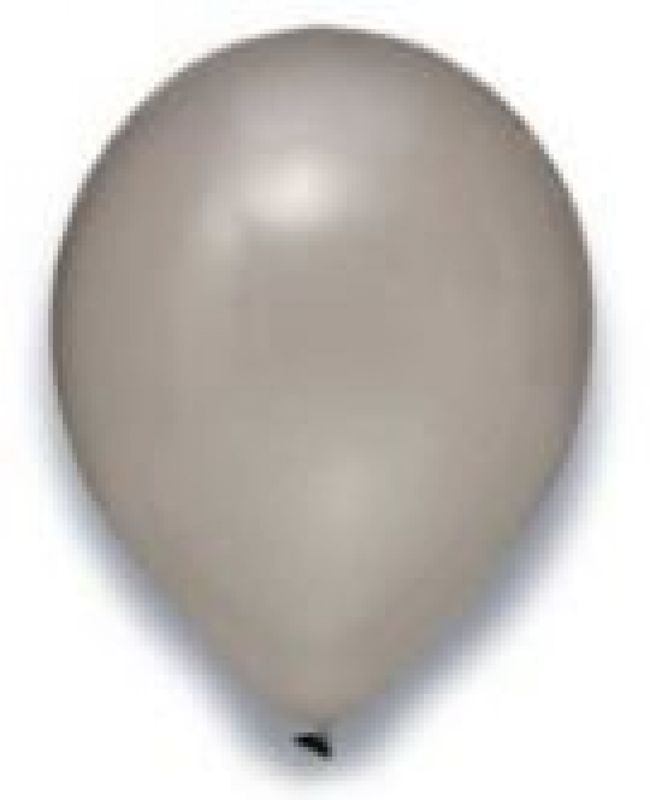 Latexballon silber metallic 12"