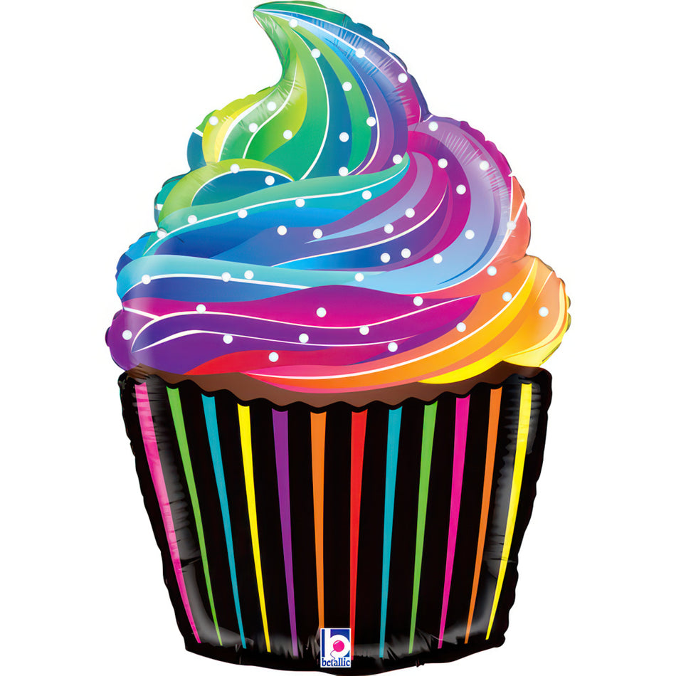 Cupcake Rainbow - Folienballon