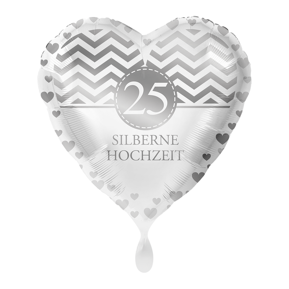 Silberhochzeit - Folienballon