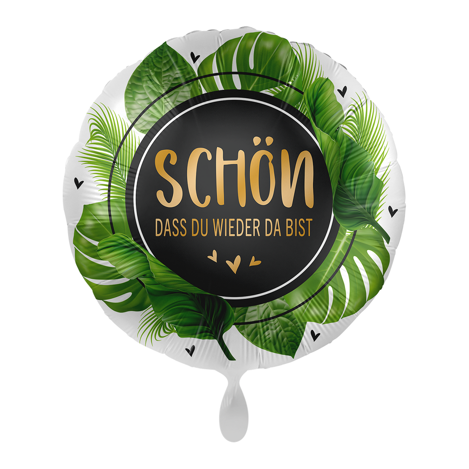 Schön, dass du wieder da bist - Folienballon