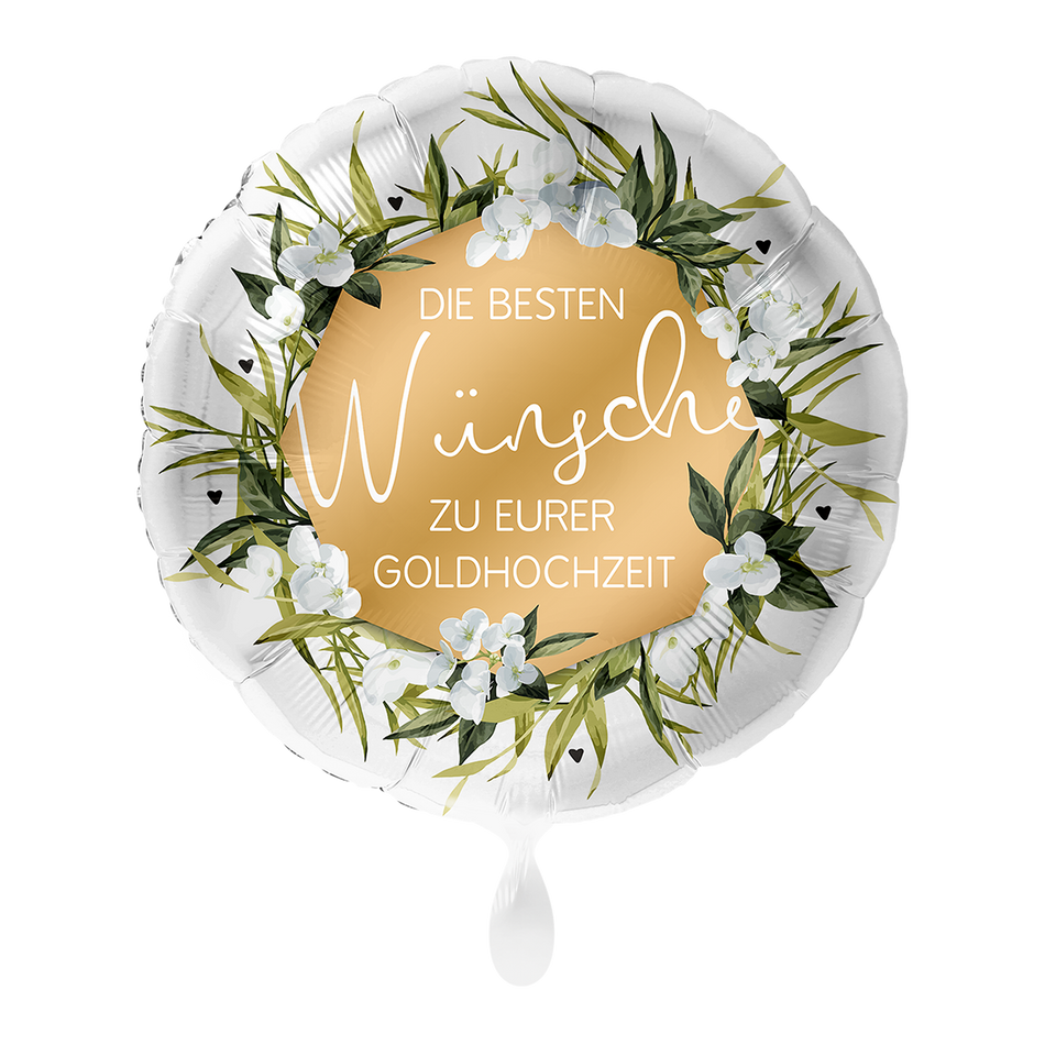 Goldhochzeit -  Folienballon