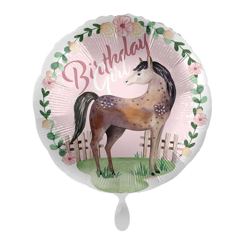 Birthday Girl Pferd  - Folienballon
