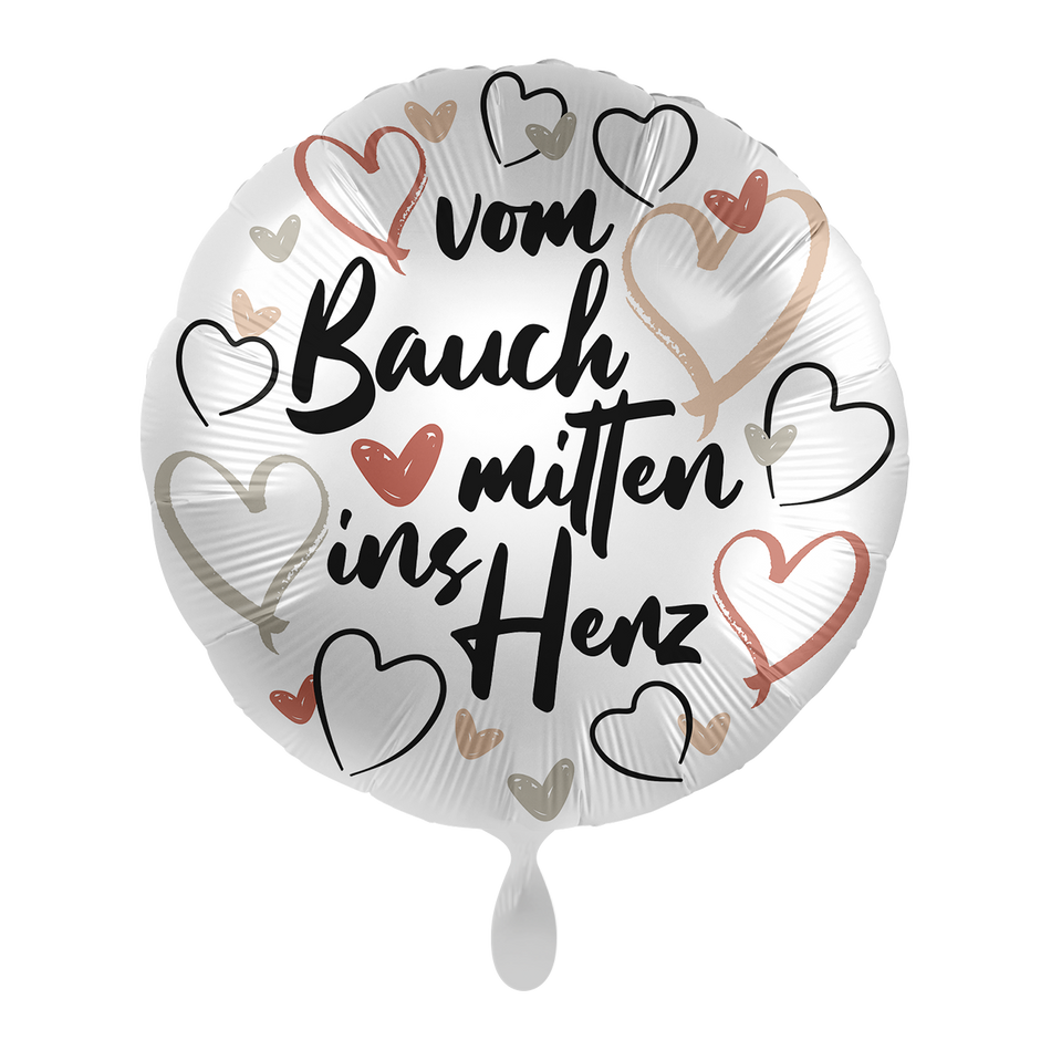 Vom Bauch mitten ins Herz - Folienballon