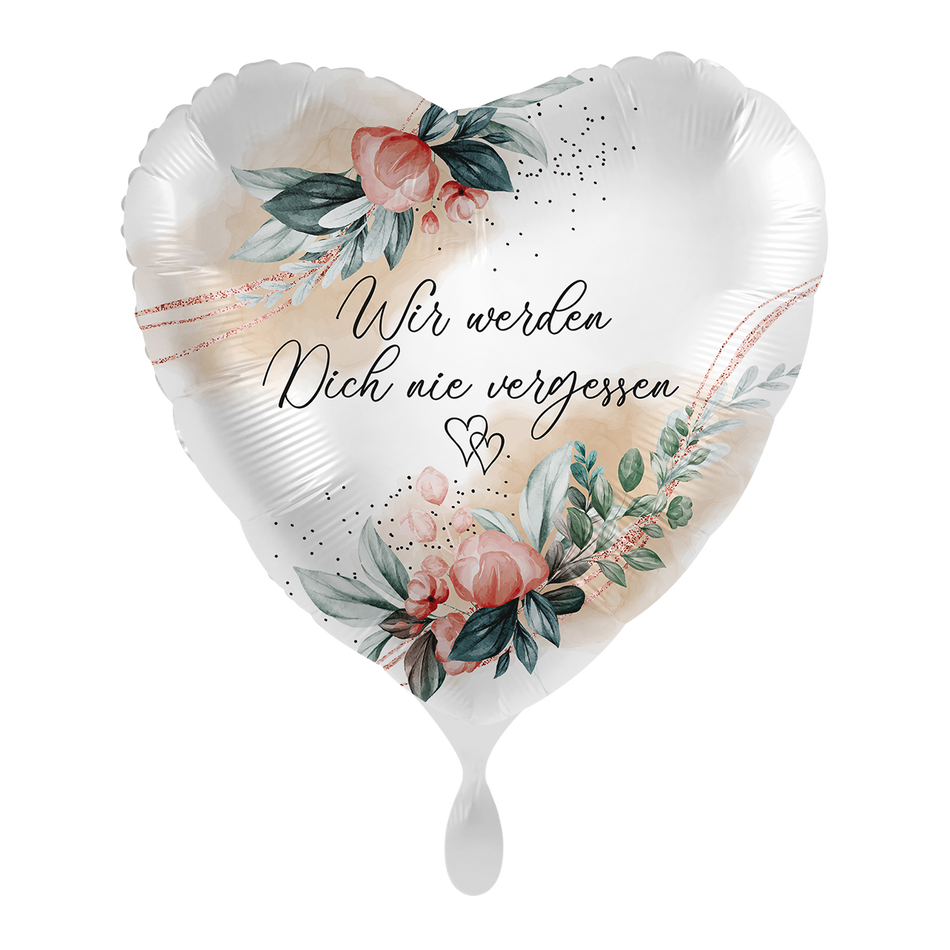 Nie vergessen  - Folienballon