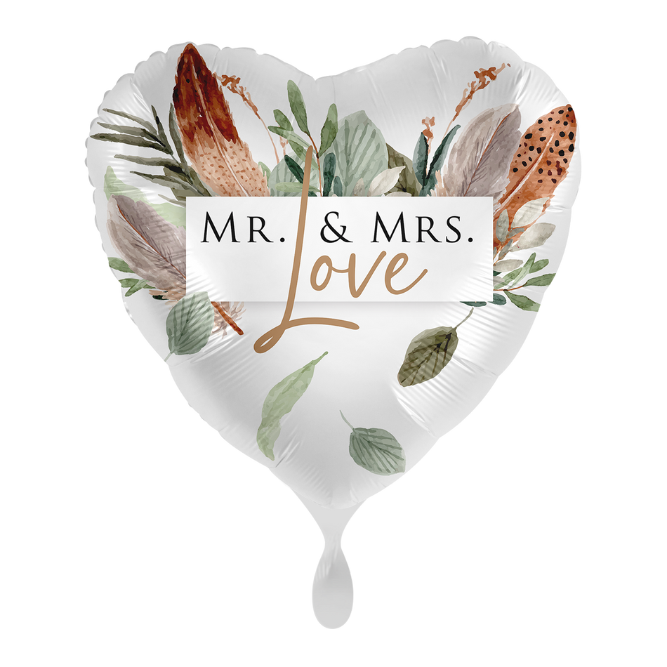 Mr & Mrs  Love- Folienballon