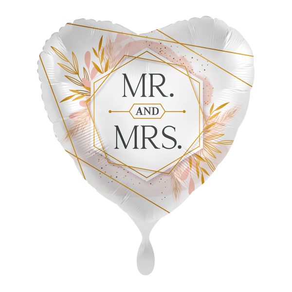 Mr & Mrs  - Folienballon