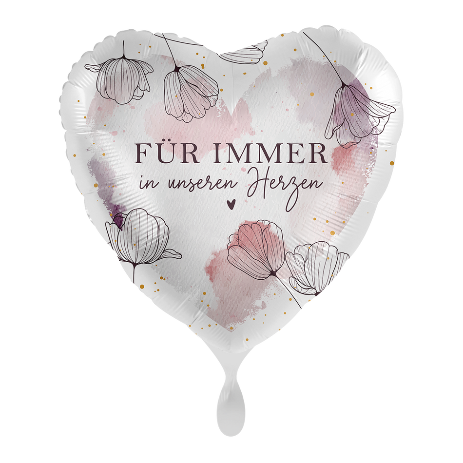 Für immer in unseren Herzen - Folienballon