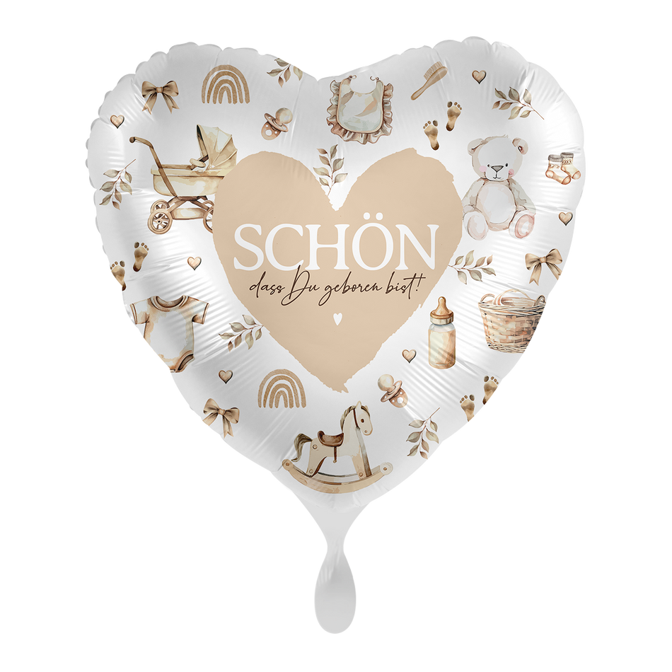 Schön, dass du geboren bist - Folienballon