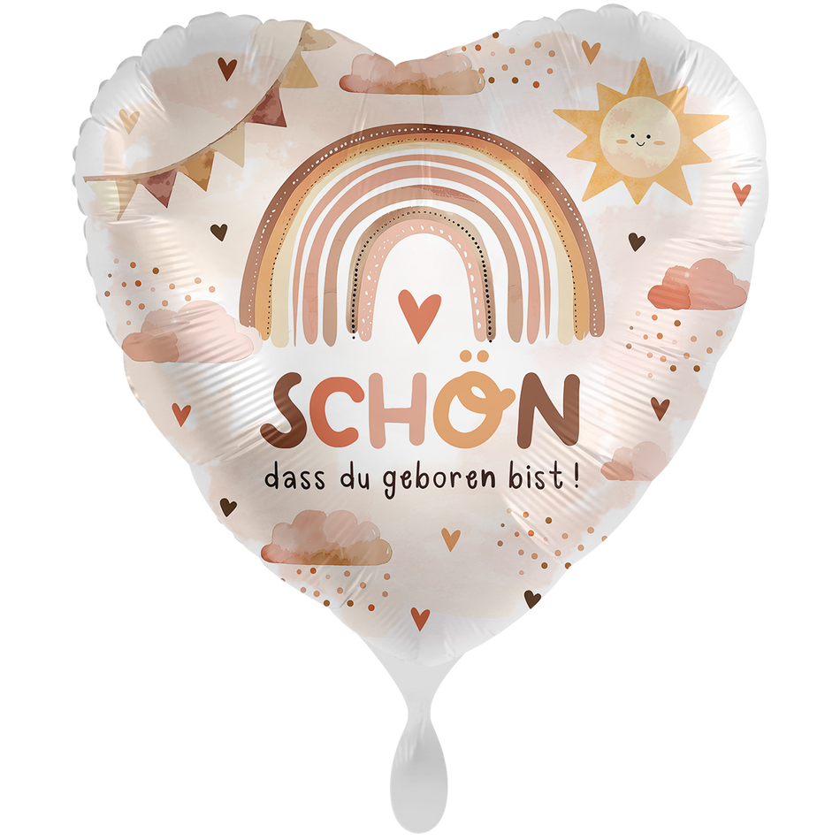 Schön, dass du geboren bist - Folienballon