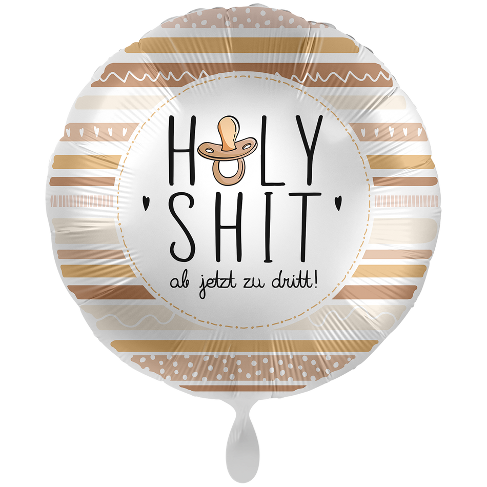 Holy Shit, ab jetzt zu dritt - Folienballon