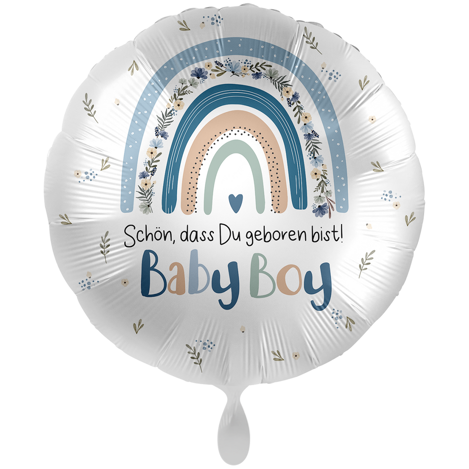 Baby Boy - schön, dass du geboren bist - Folienballon