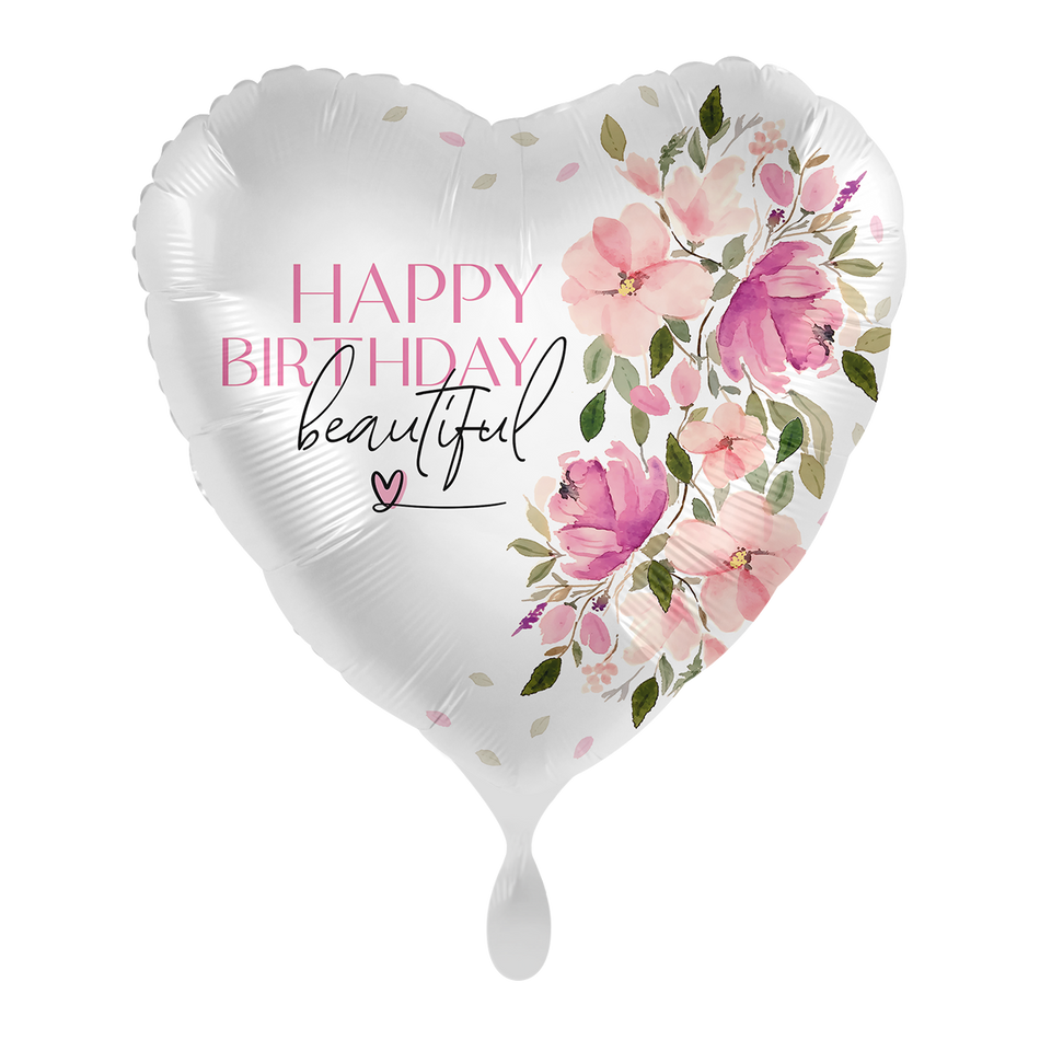 Happy Birthday Beautiful - Folienballon