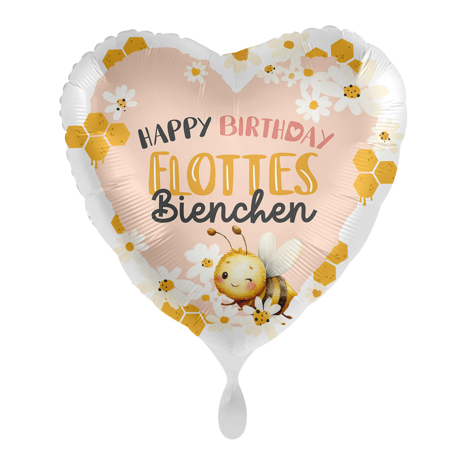 Happy Birthday Flottes Bienchen - Folienballon
