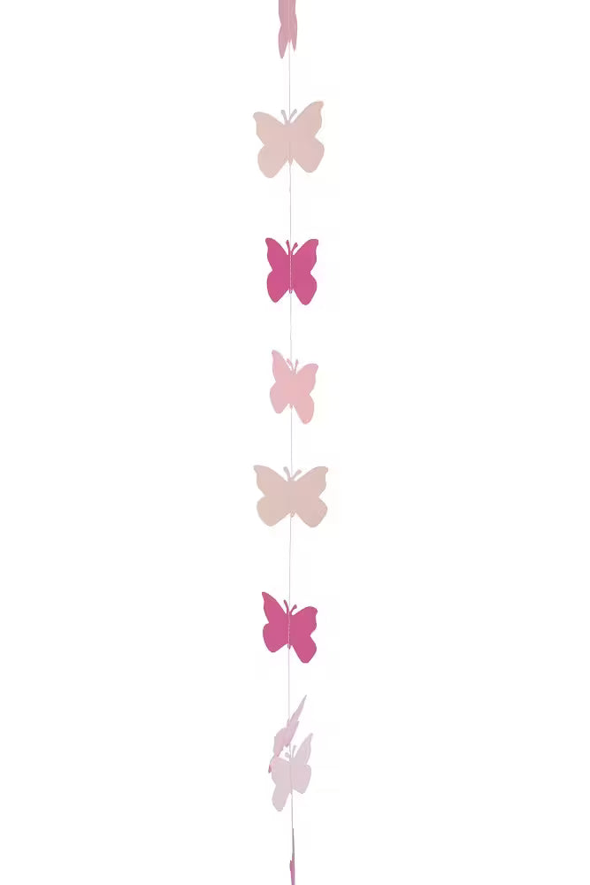 Hängegirlande Schmetterlinge - rosa-pink