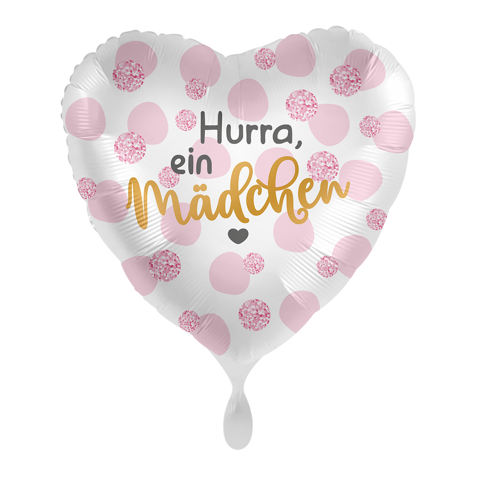 Hurra, ein Mädchen - Folienballon