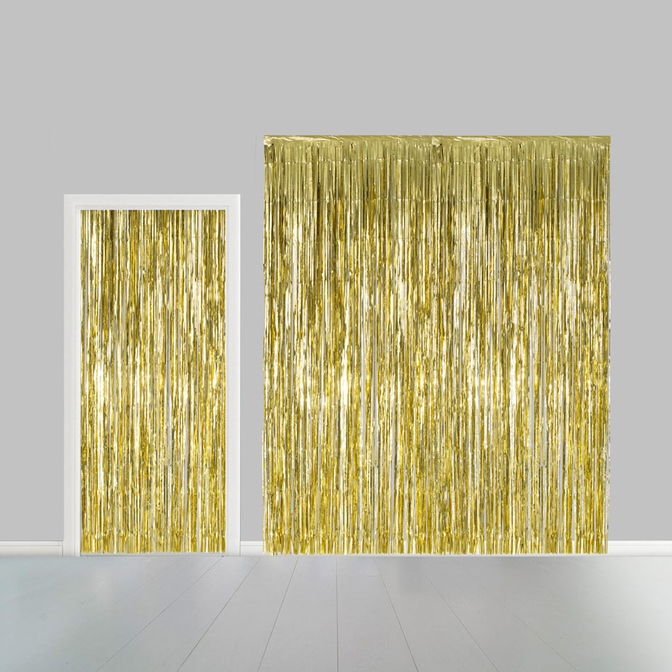 Glitzervorhang gold