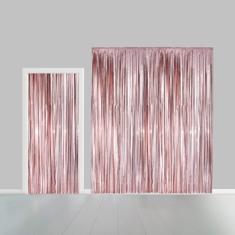 Glitzervorhang rosegold