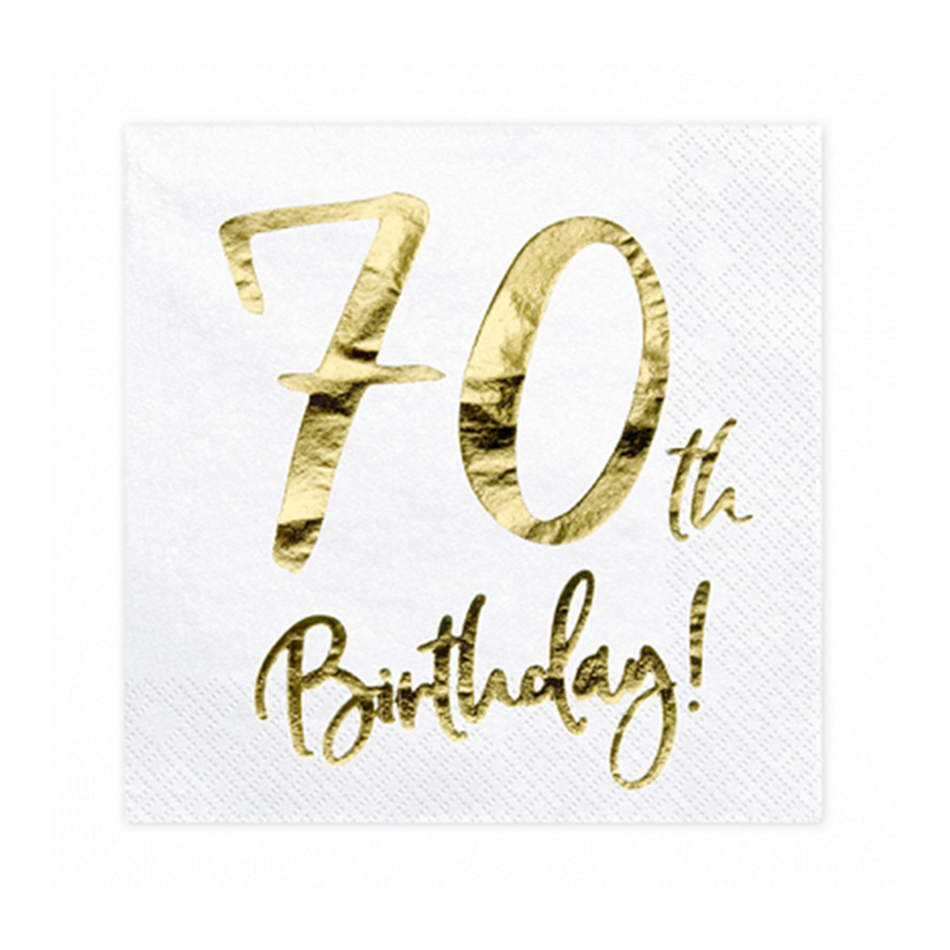 Servietten Trend 70th Birthday