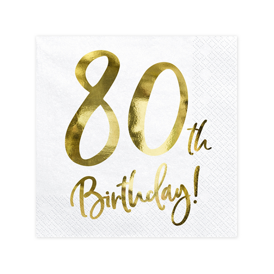 Servietten Trend 80th Birthday