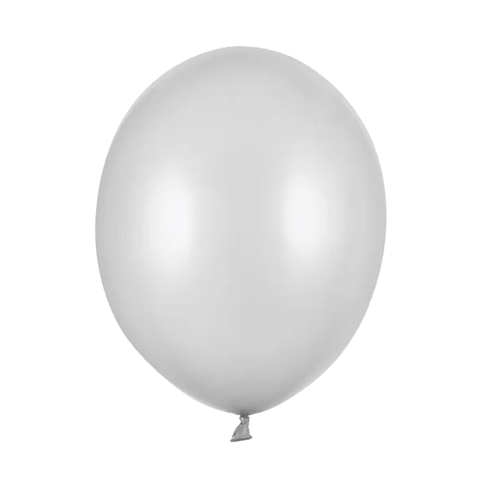 Ballons Strong 30cm, Silber Metallic