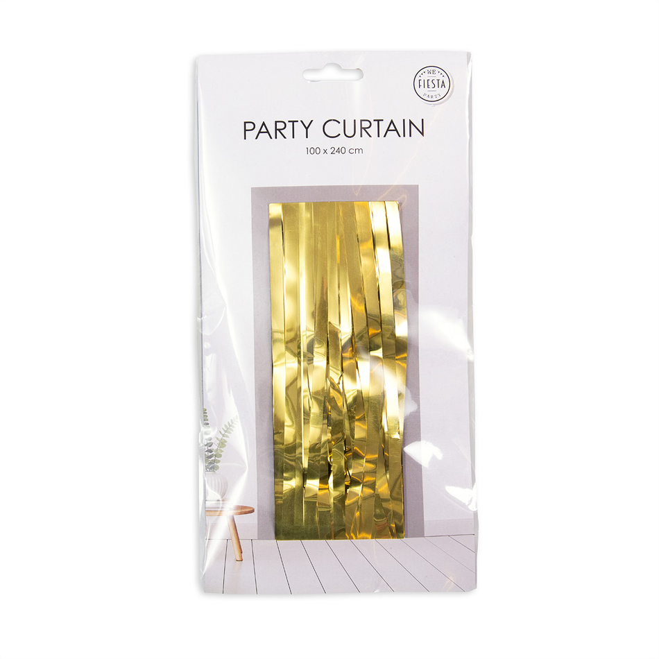 Glitzervorhang gold