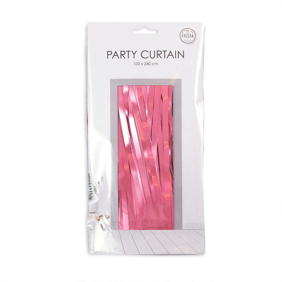 Glitzervorhang babyrosa