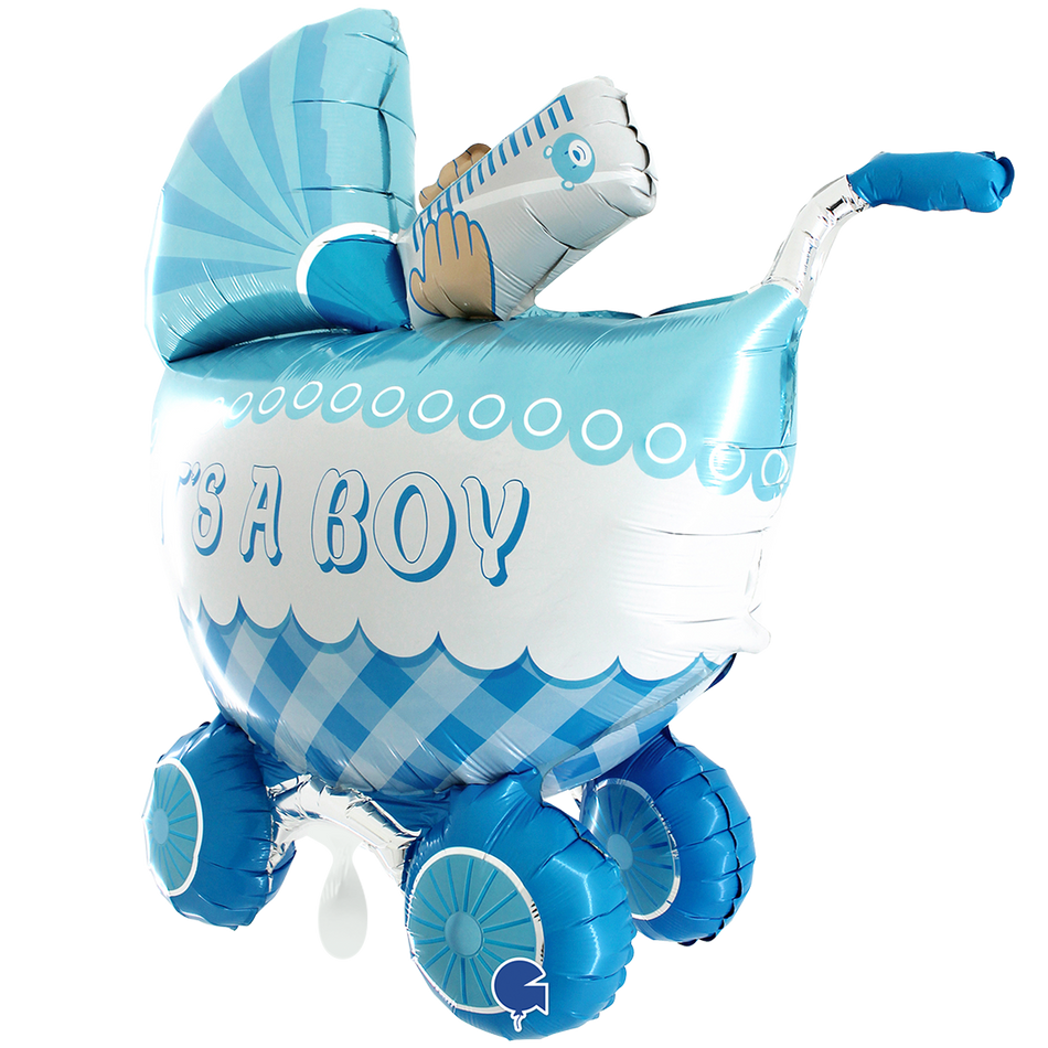Kinderwagen Boy  - Folienballon 3D (Kopie)
