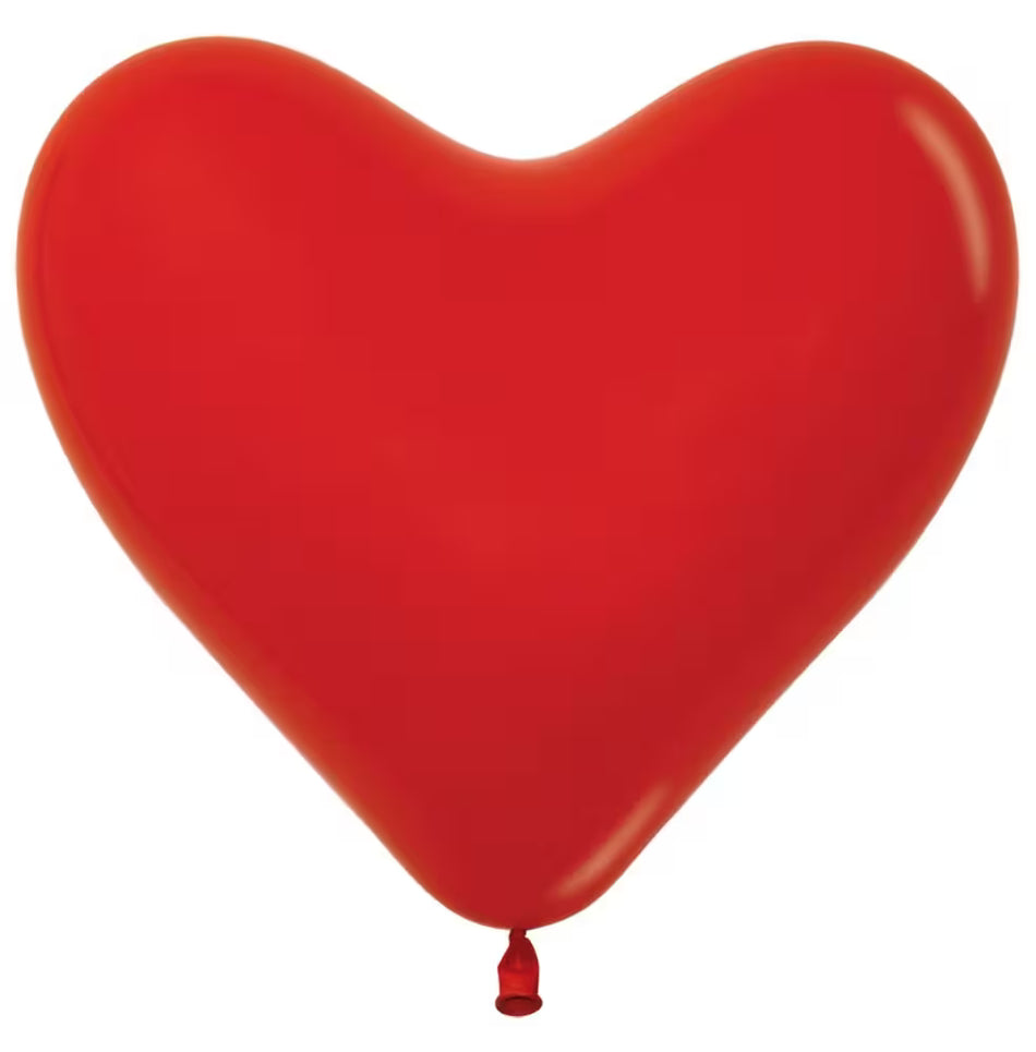 Latexballon Herz Rot