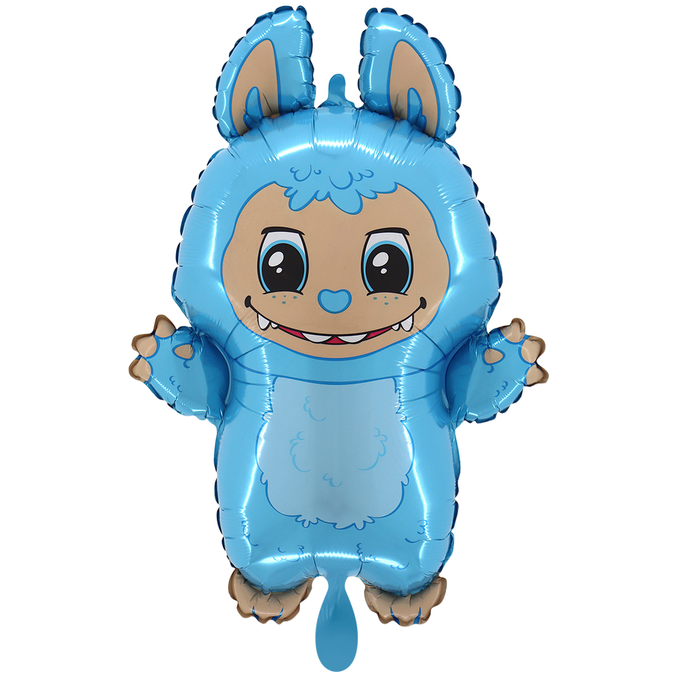 Bad Bunny Labubu blau - Folienballon