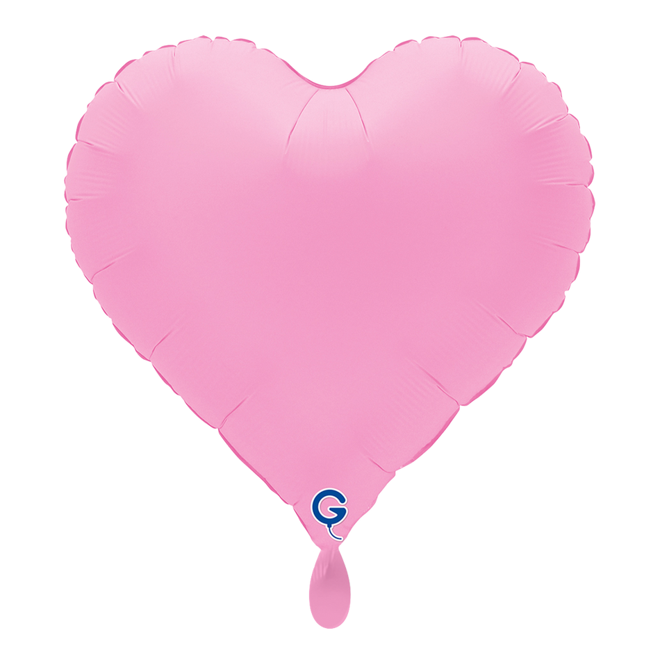 Standard Folienballon Herz - Soft Matte Sakura Pink