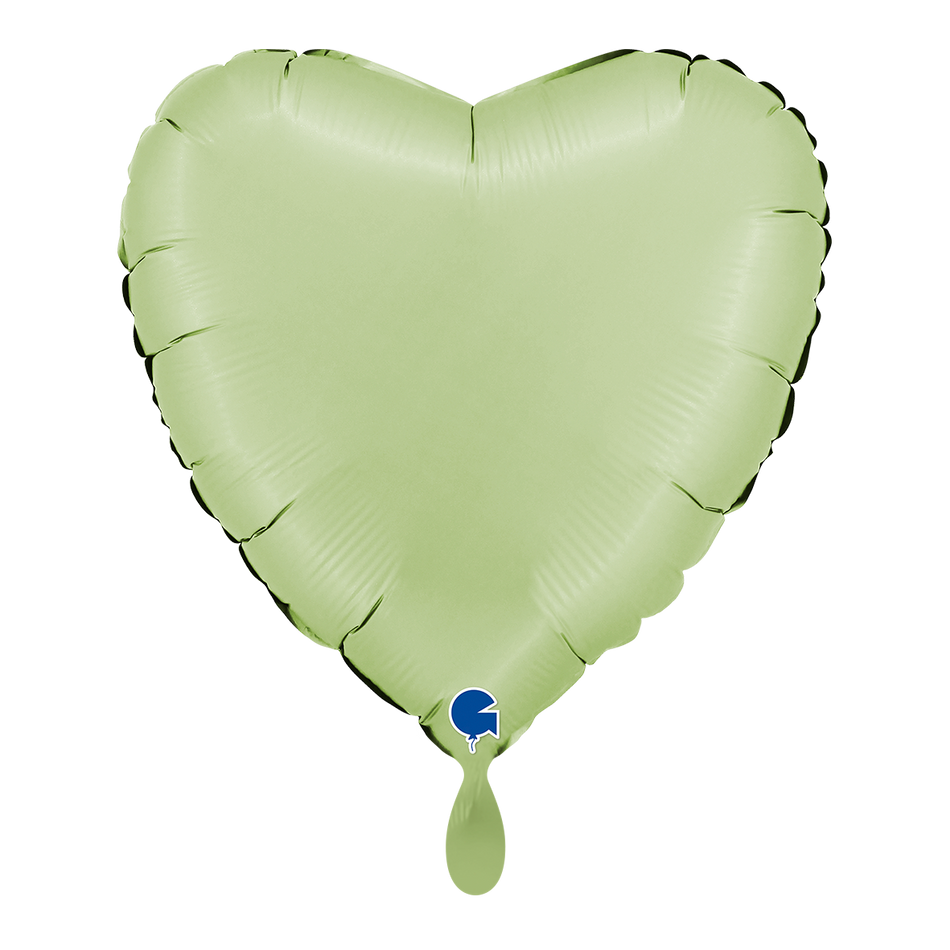 Herz Olive Green - Folienballon