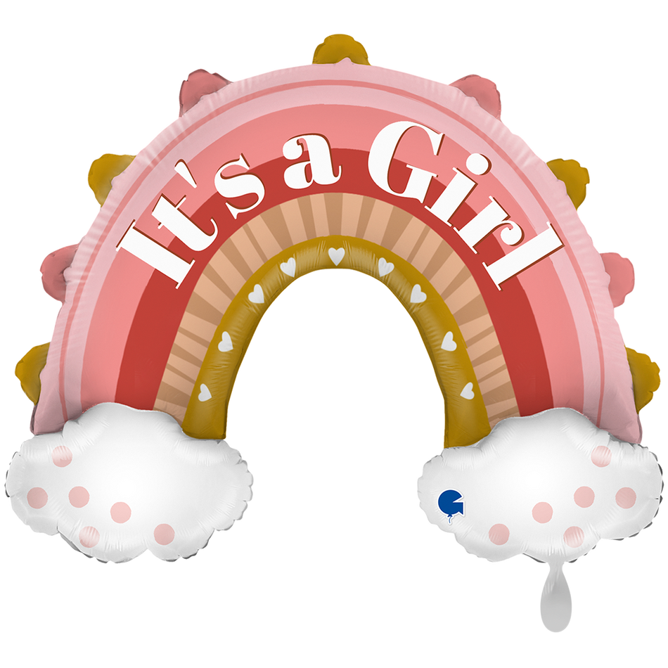 It's a Girl Regenbogen - Folienballon