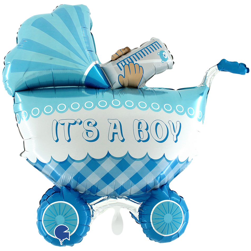 Kinderwagen Boy  - Folienballon 3D (Kopie)