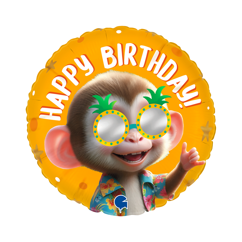 Affe Birthday  - Folienballon