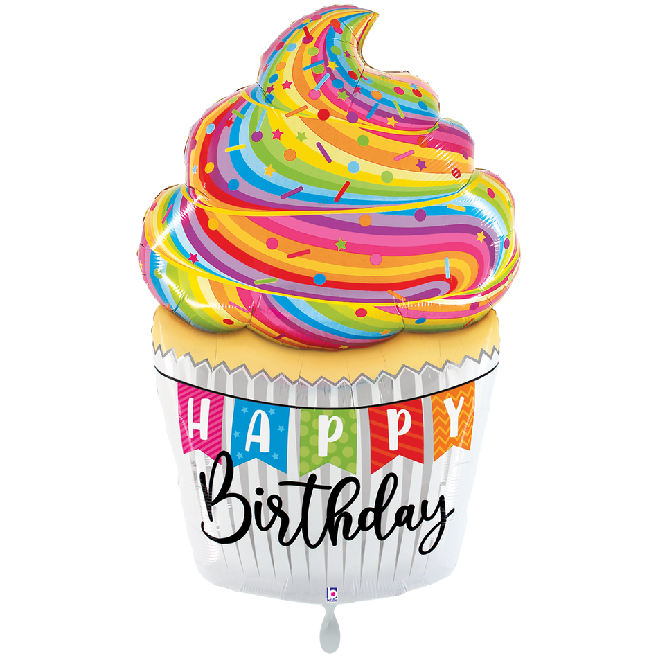 Happy Birthday Cupcake - Folienballon