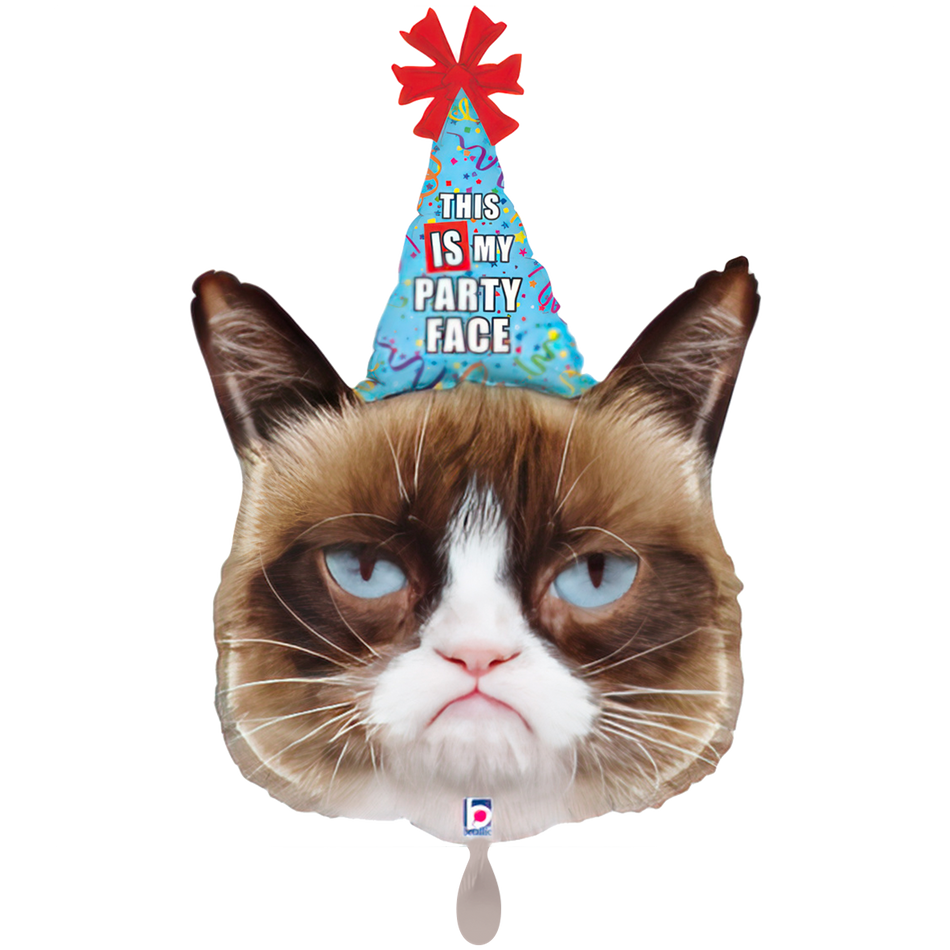 Grumpy Cat Party Face- Folienballon