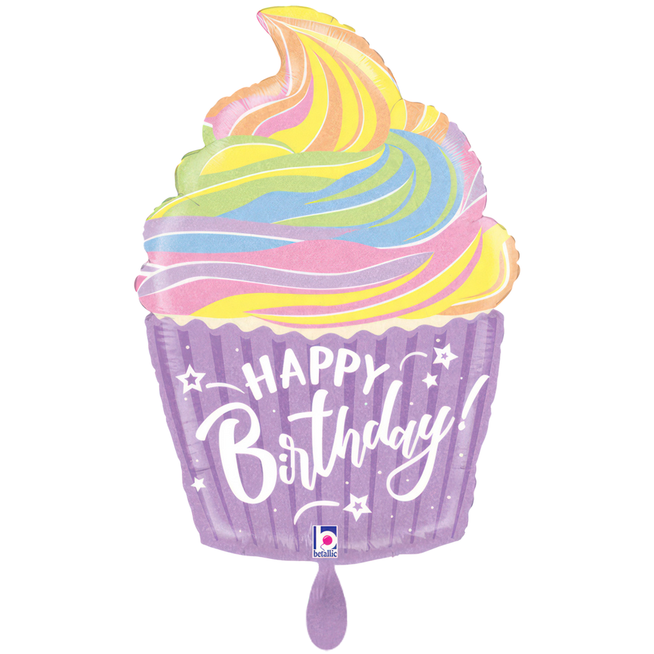 Cupcake Happy Birthday - Folienballon