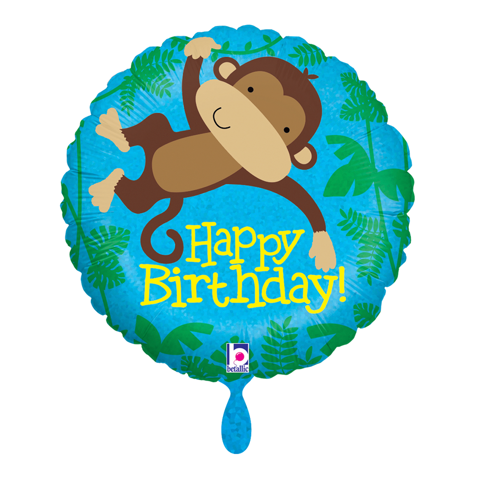 Affe Birthday  - Folienballon