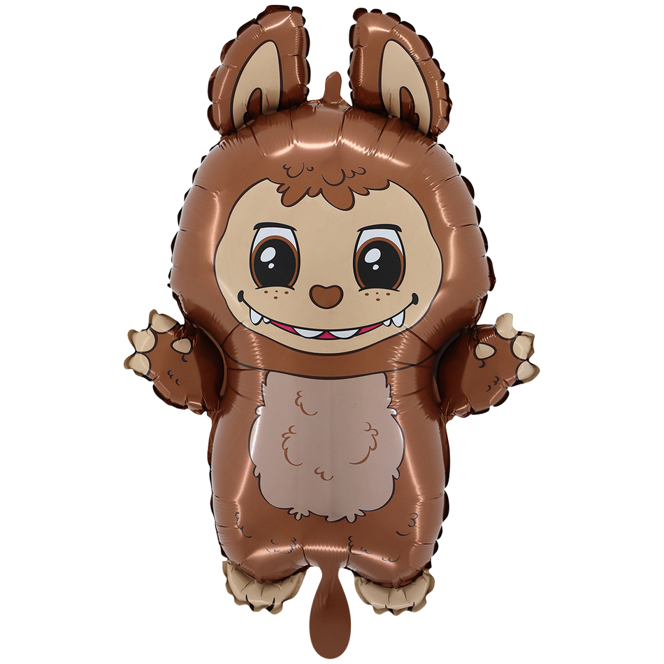 Bad Bunny Labubu braun- Folienballon