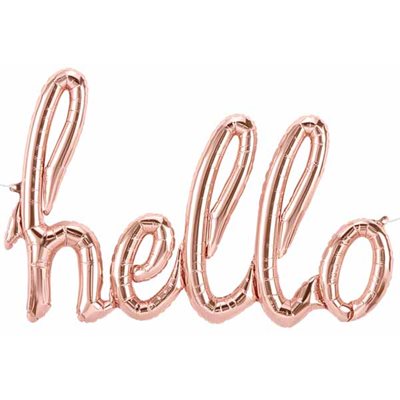 Schriftzug hello - Folienballon