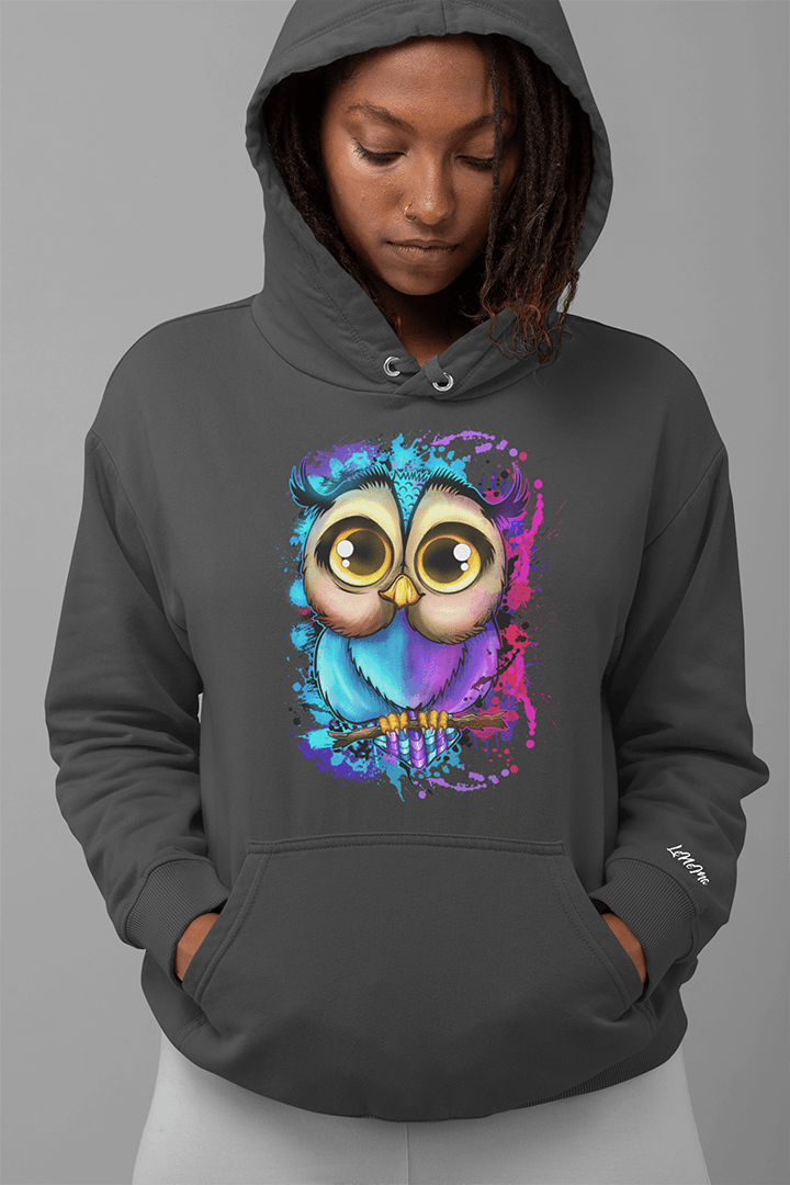 Hoodie Eule heather Mockup download Shop F