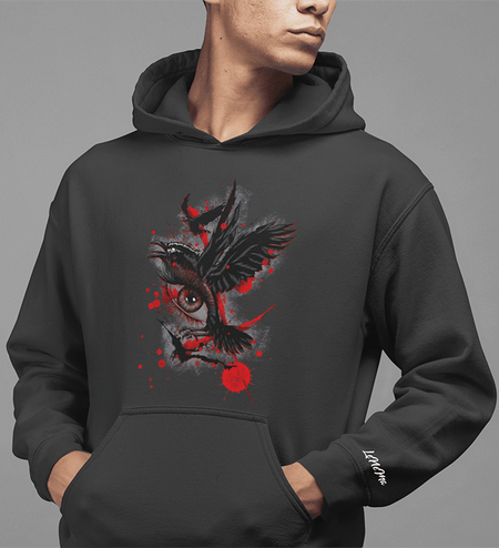 Hoodie Heather Crow Eye Mockup downlaod Shop