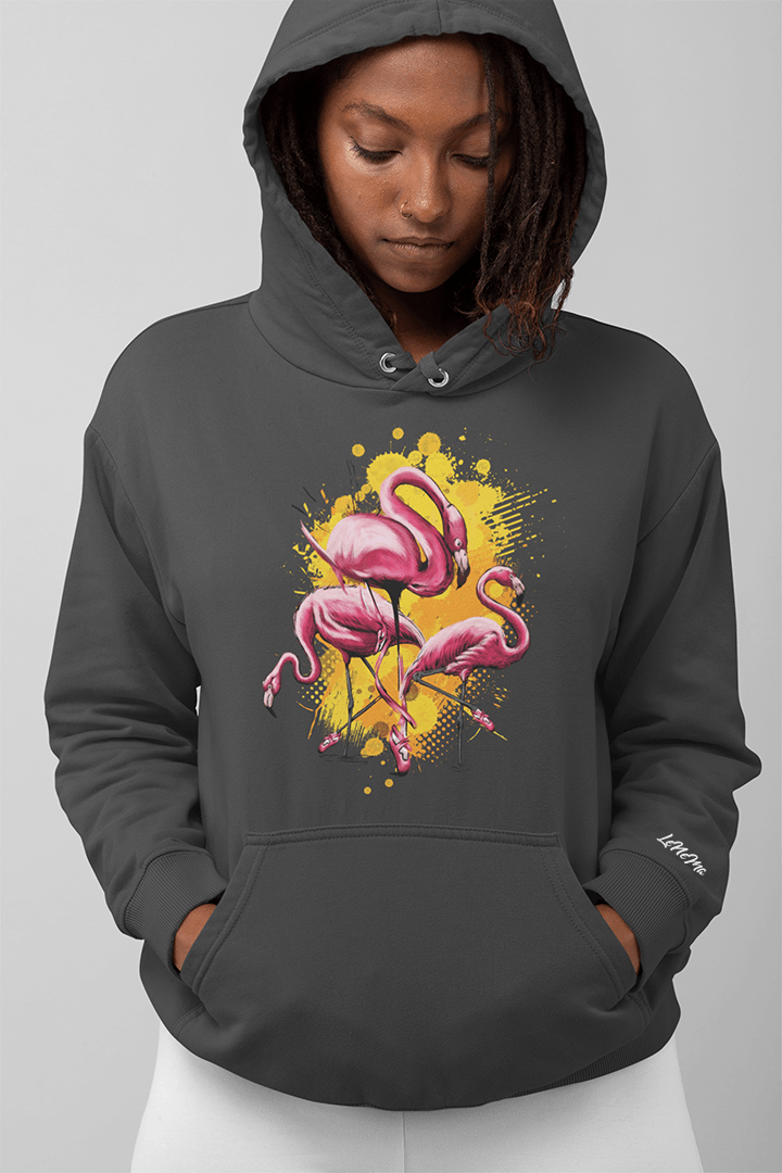 hoodie Flamingo grau Shop11