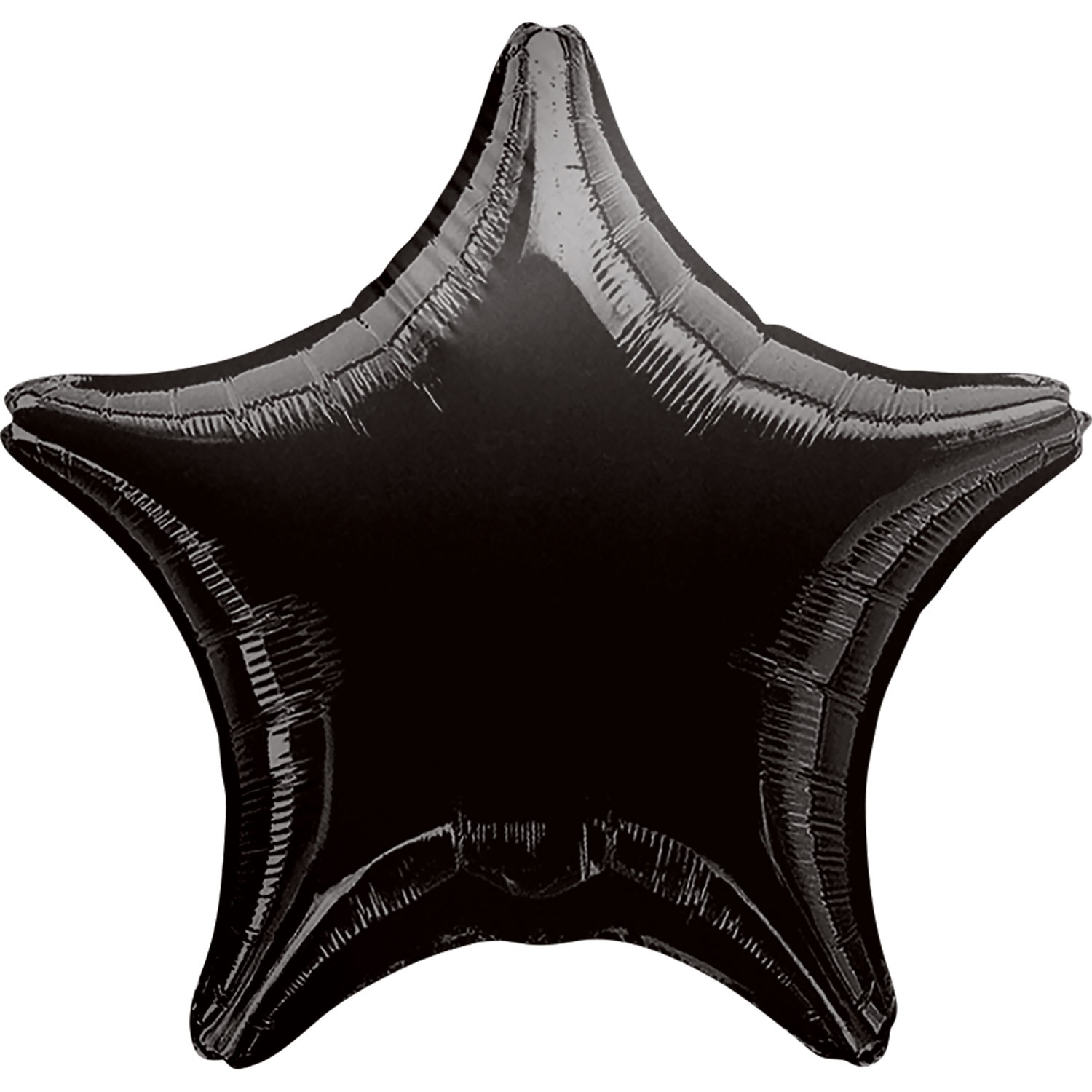 Standard Folienballon Stern - schwarz metallic