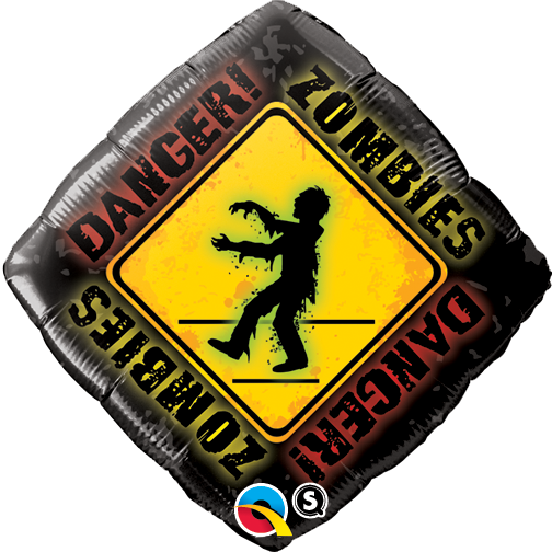 Danger Zombies - Folienballon