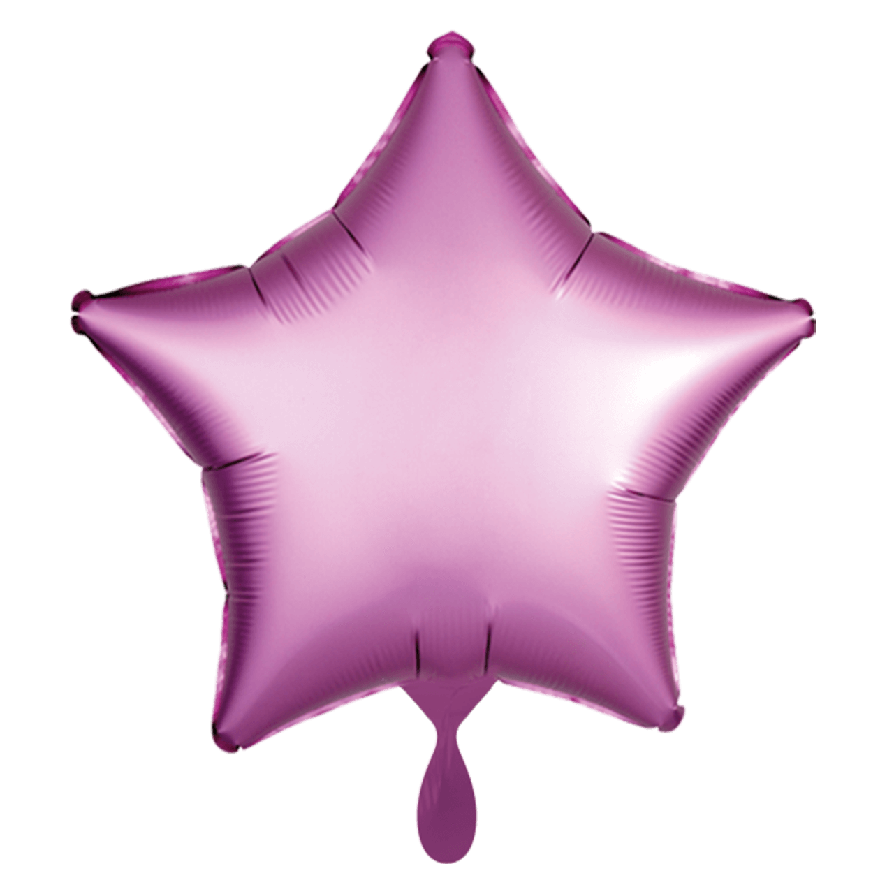 Standard Folienballon Stern - Rosa Flamingo Satin